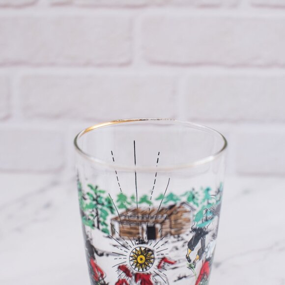 Vintage Libbey Treasure Island Glass – Gold Rim (Used Condition) - Picture 5 of 5